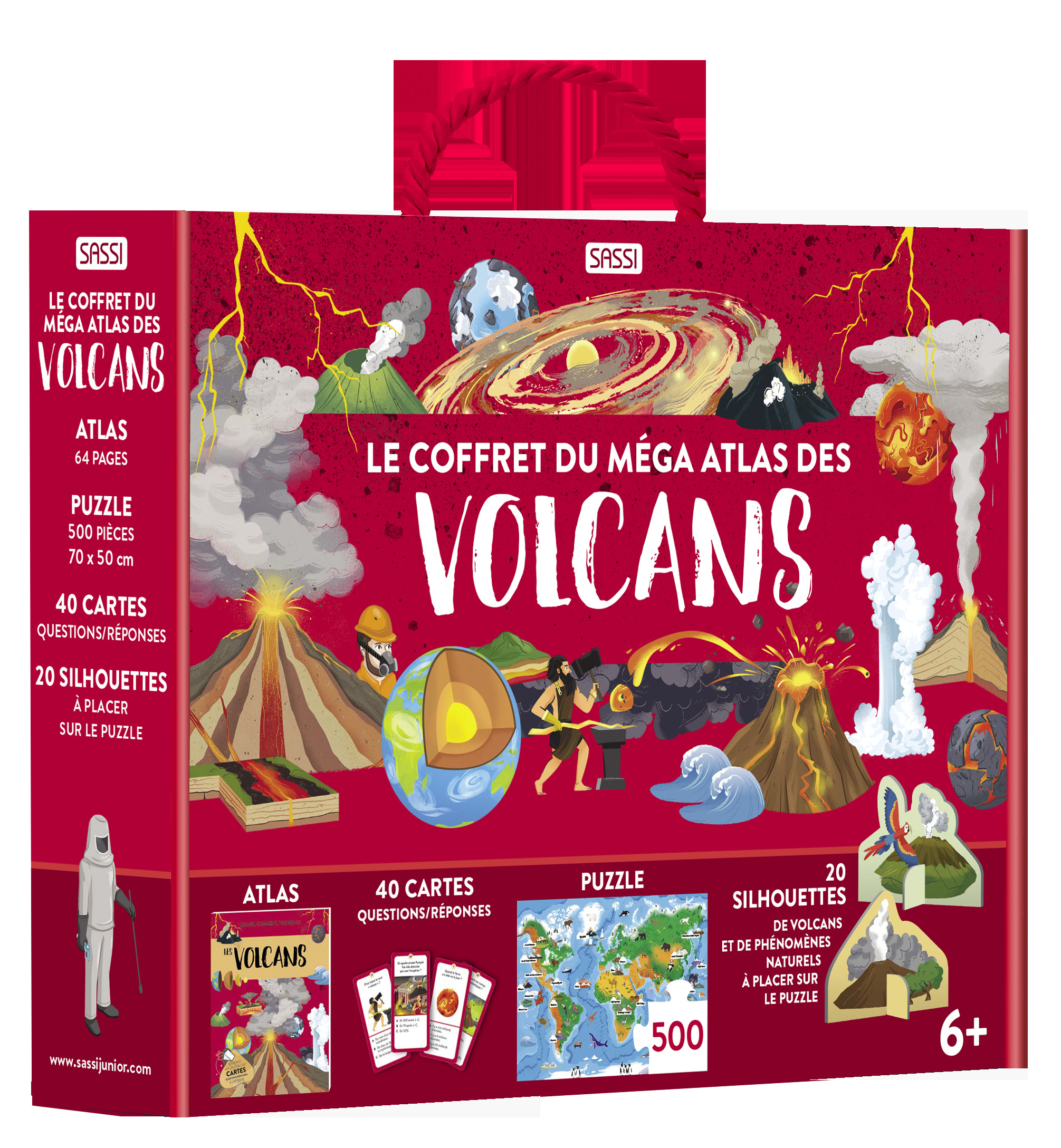 Le coffret du méga atlas des volcans - N.E. 2024 -  AA.VV., Valentina Bonaguro - SASSI