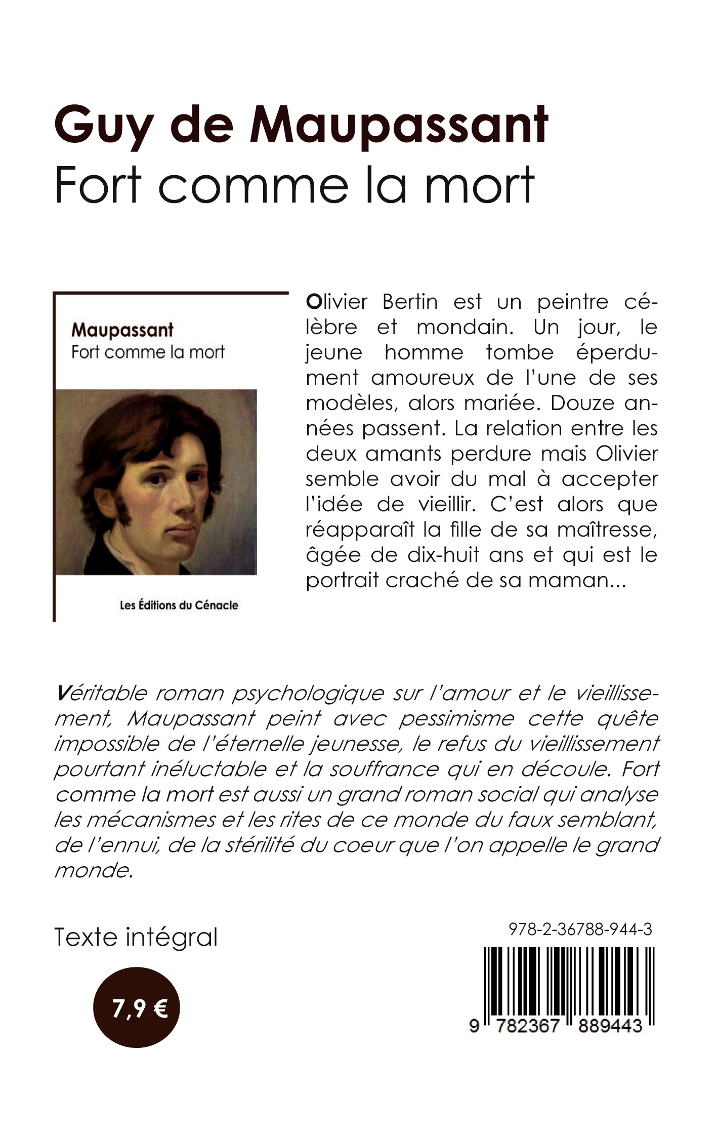 Fort comme la mort de Maupassant (édition de référence) - Guy de Maupassant - CENACLE
