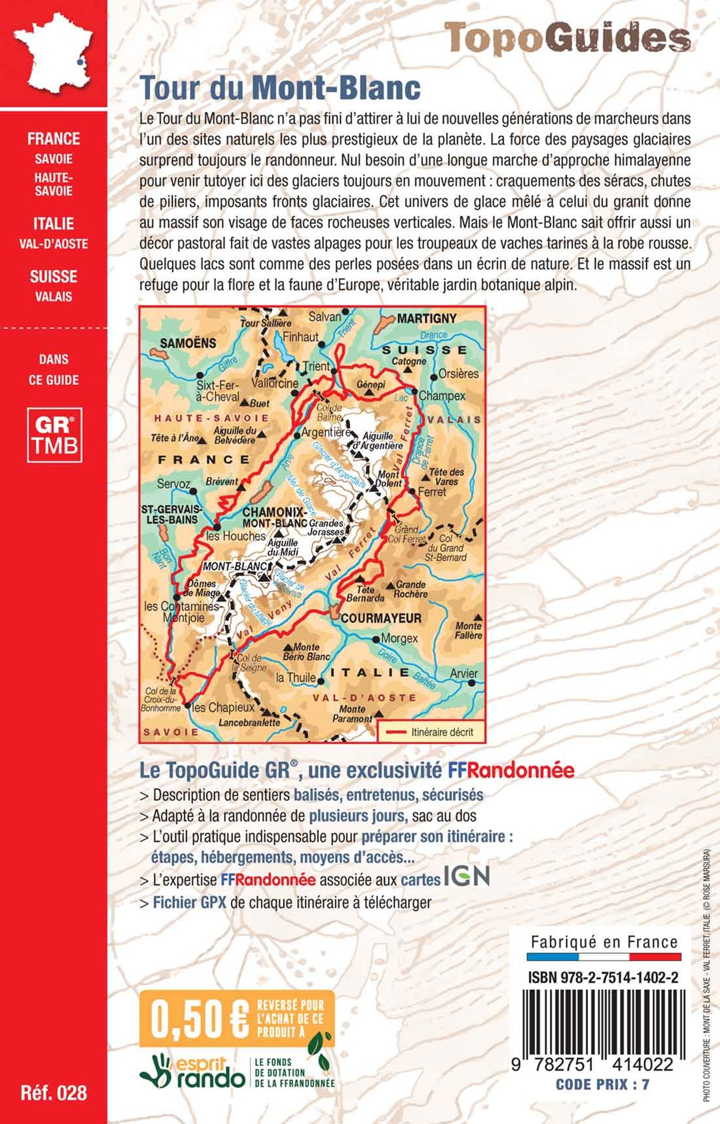 Tour du Mont-Blanc - ERICK ALEXANDERSON ROSAS,  Collectif - FFRP