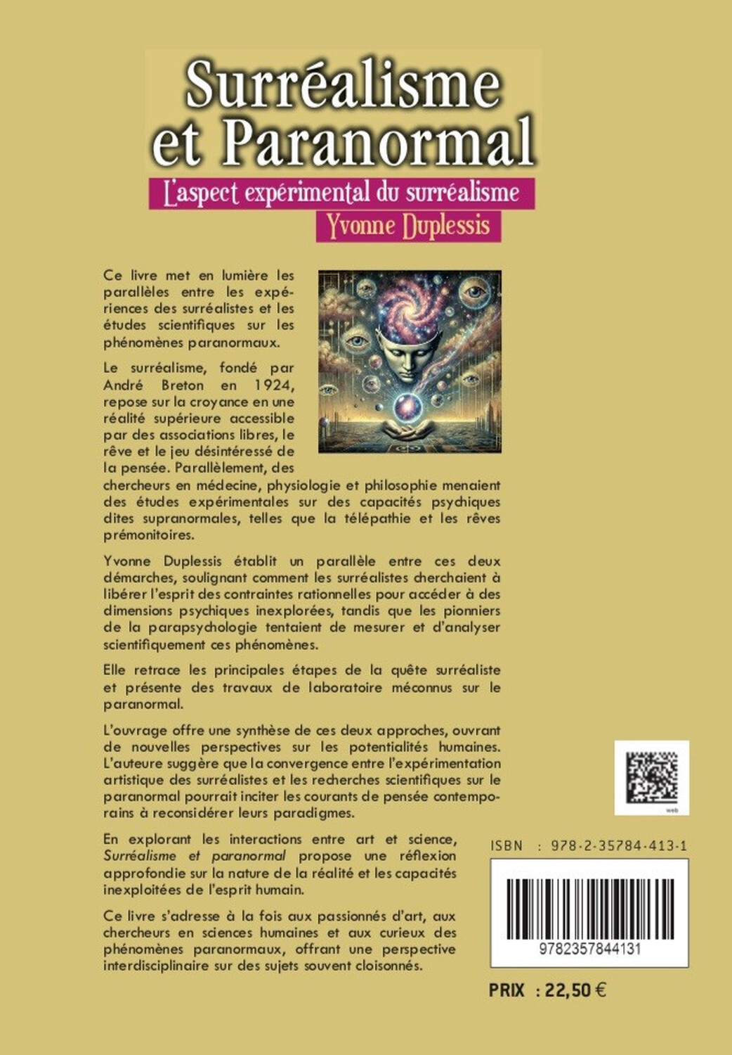Surréalisme et Paranormal - L'aspect expérimental du surréalisme - Yvonne Duplessis - JMG