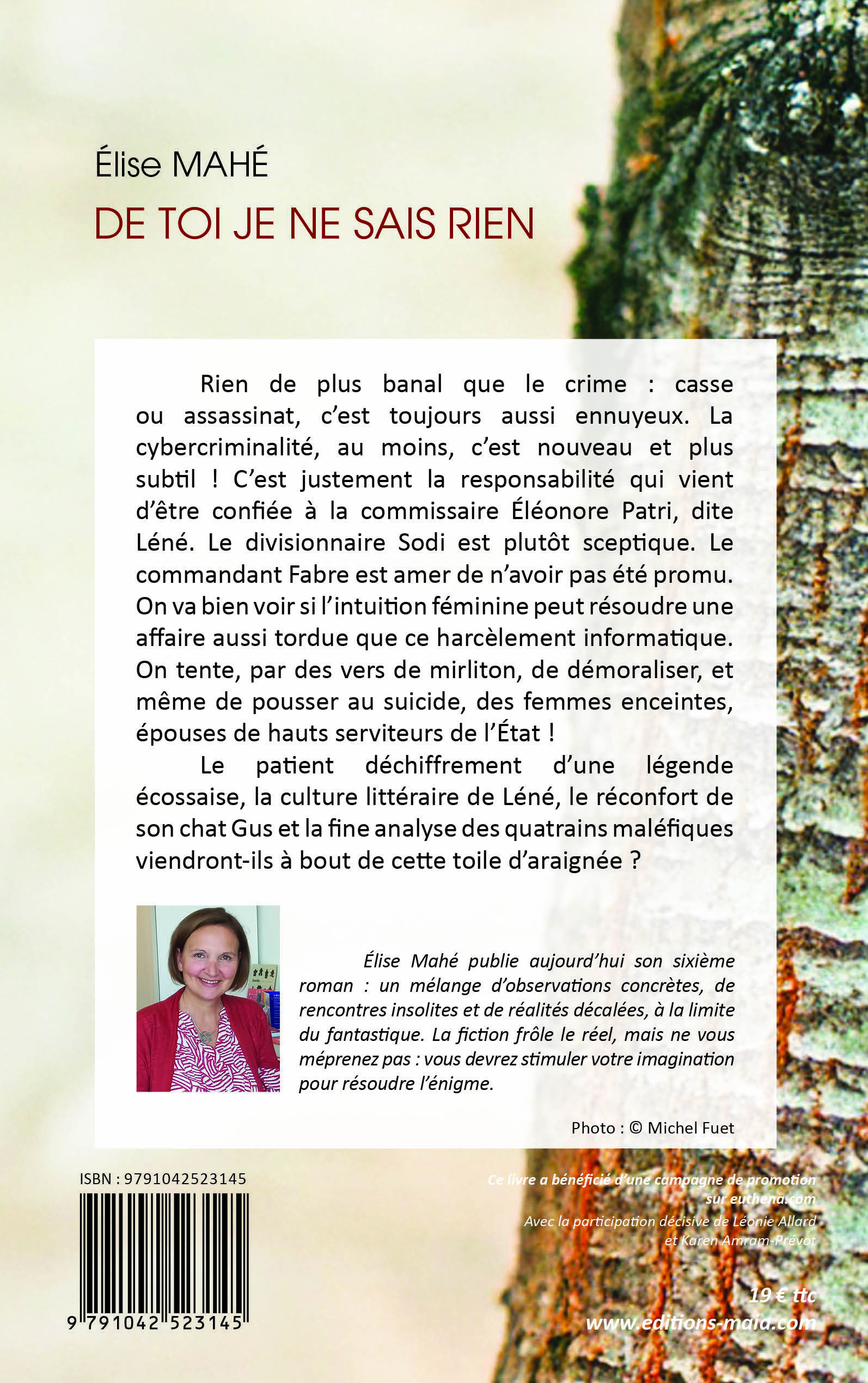 De toi je ne sais rien -  ELISE MAHE - MAIA