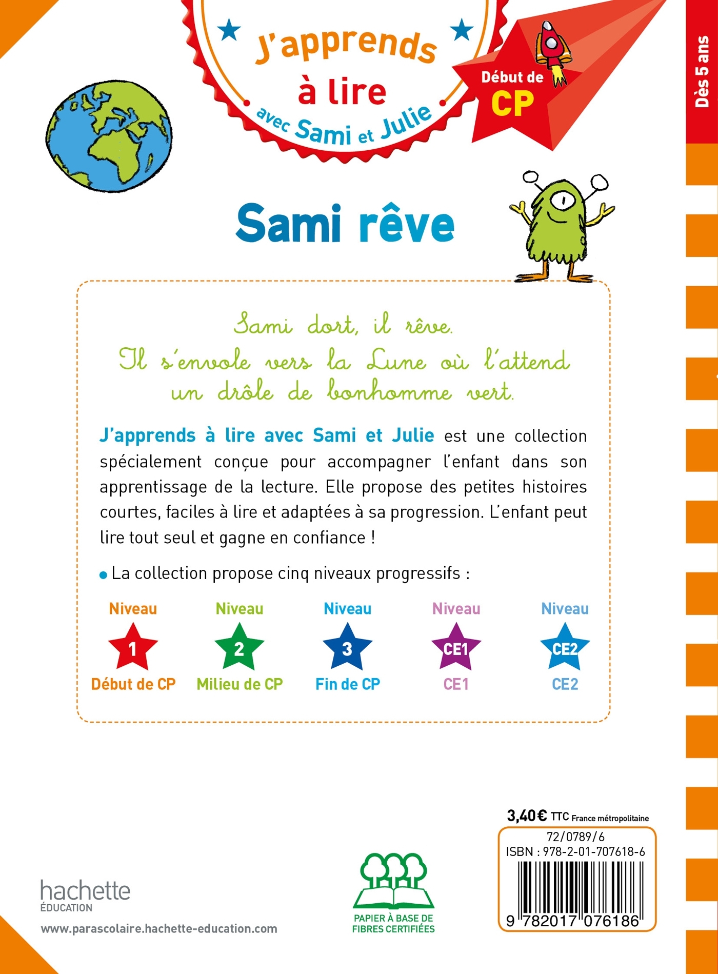 Sami et Julie CP Niveau 1 Sami rêve - Isabelle Albertin - HACHETTE EDUC
