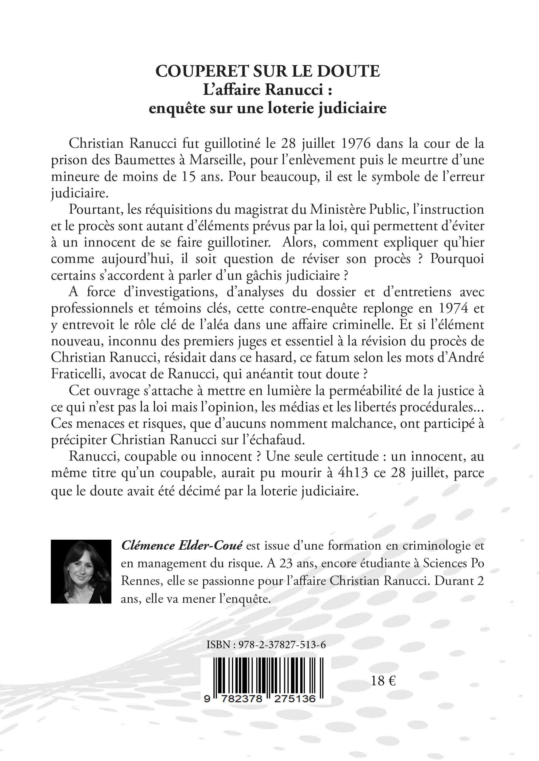 Couperet sur le doute - Clémence Elder-Coué - SPINELLE
