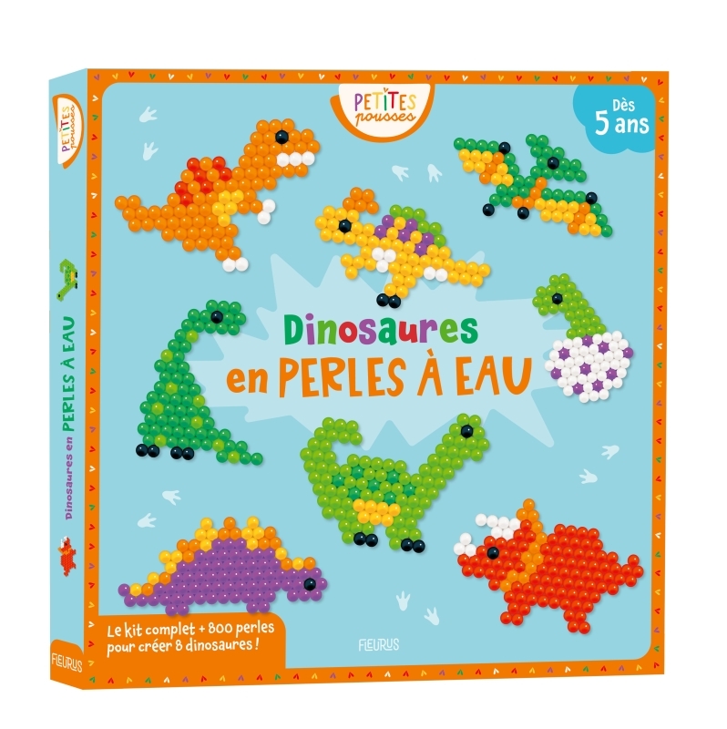 Dinosaures en perles à eau - Pauline Lebreton - FLEURUS