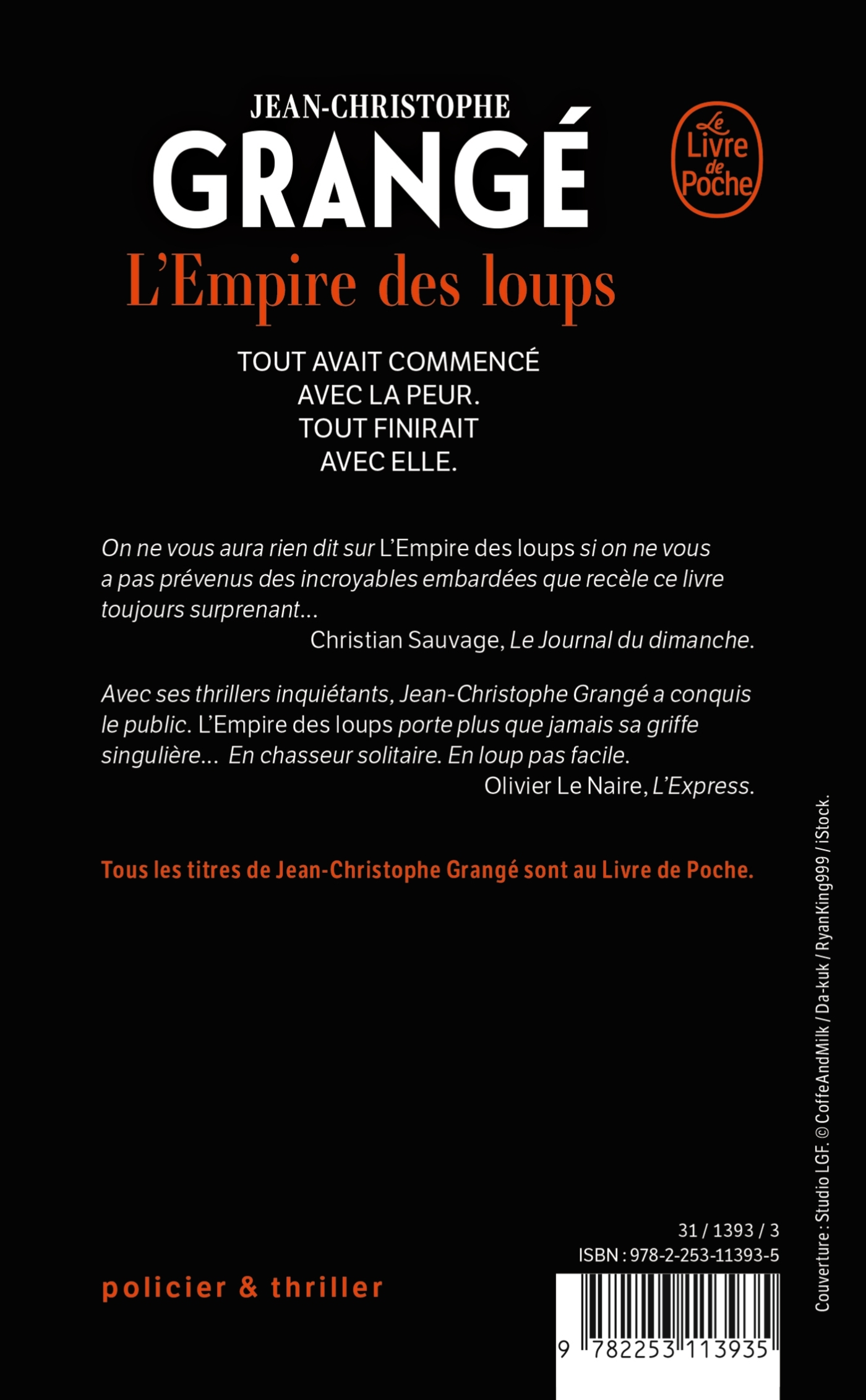 L'Empire des loups - Jean-Christophe Grange - LGF