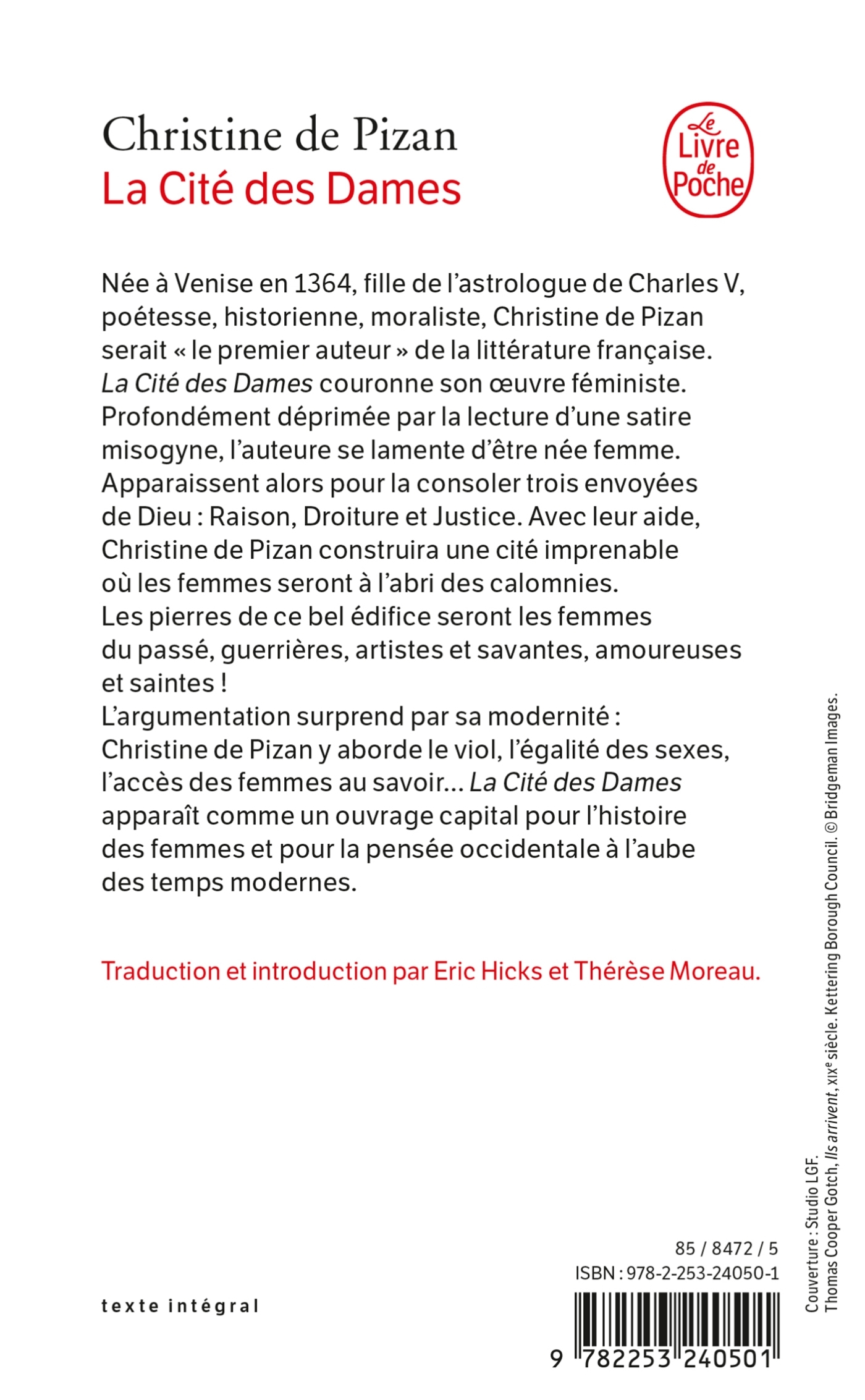 La Cité des dames - Christine Pizan - LGF
