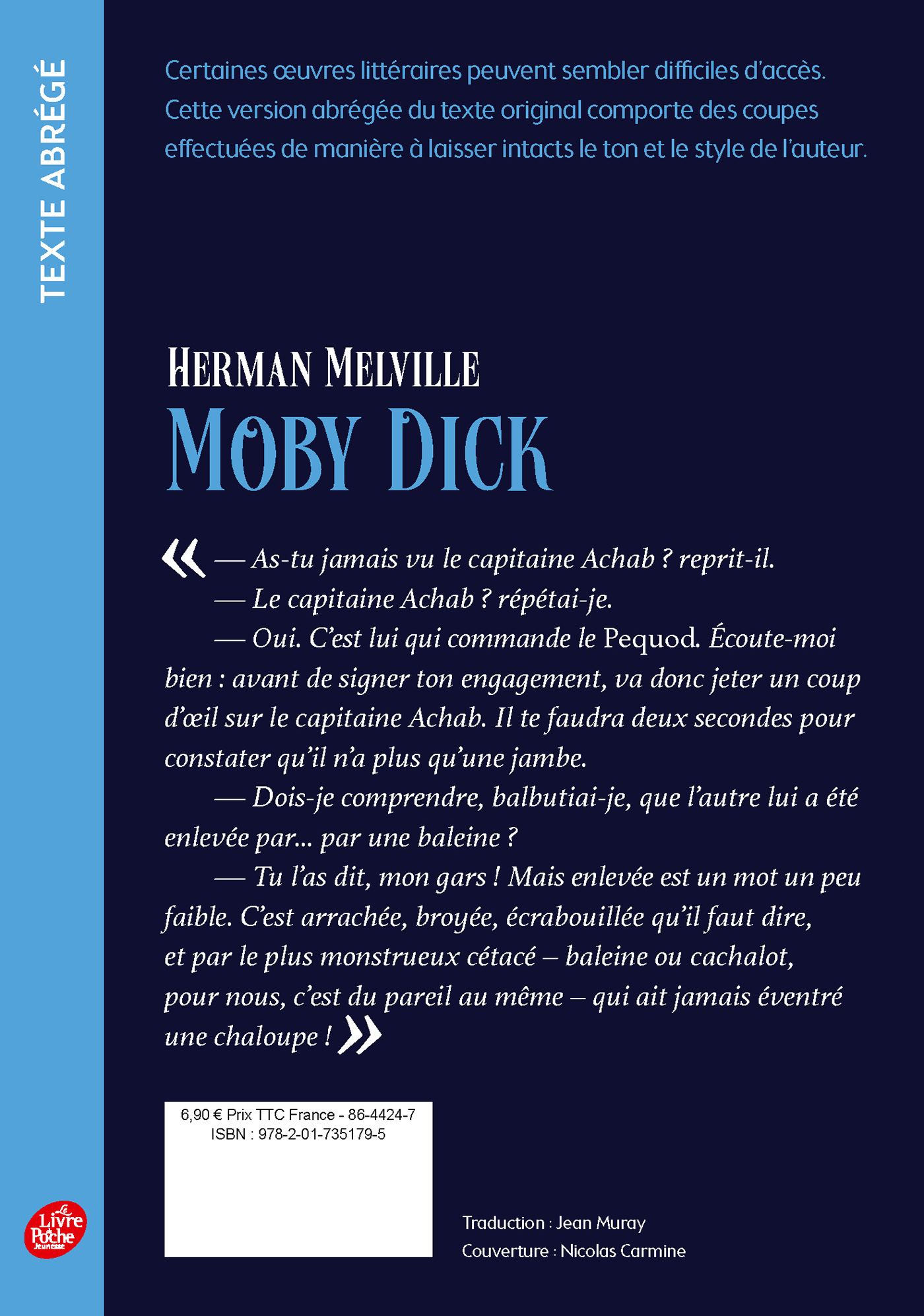 Moby Dick - Herman Melville - POCHE JEUNESSE