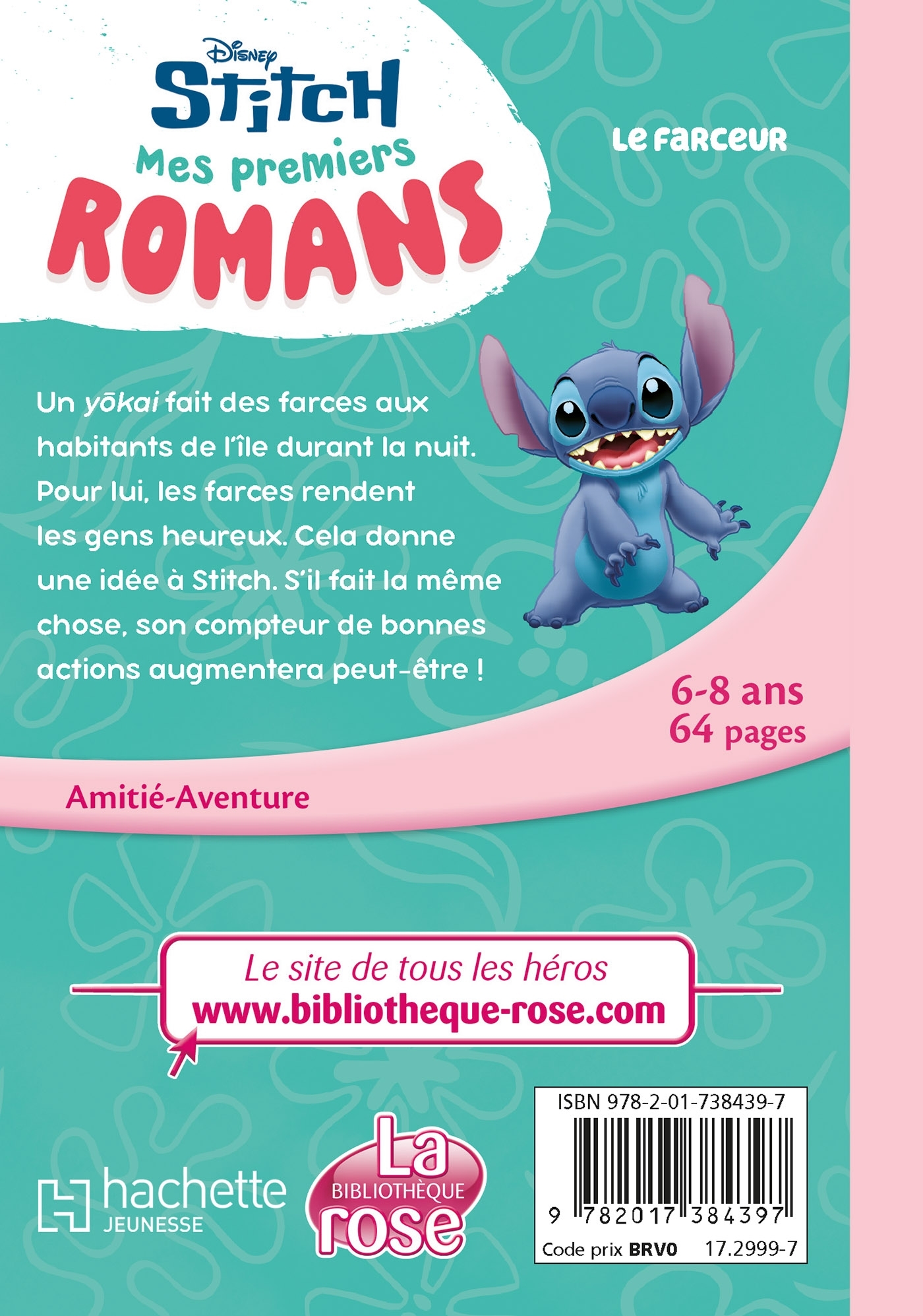 Mes premiers romans Stitch, Tome 08 - Le farceur -  Disney - HACHETTE JEUN.