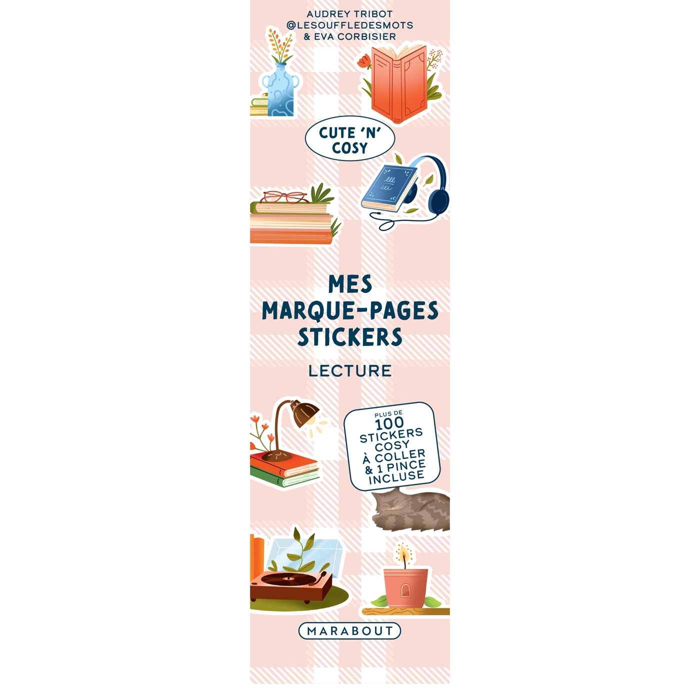 Marque page stickers - Lecture - Audrey Tribot - MARABOUT