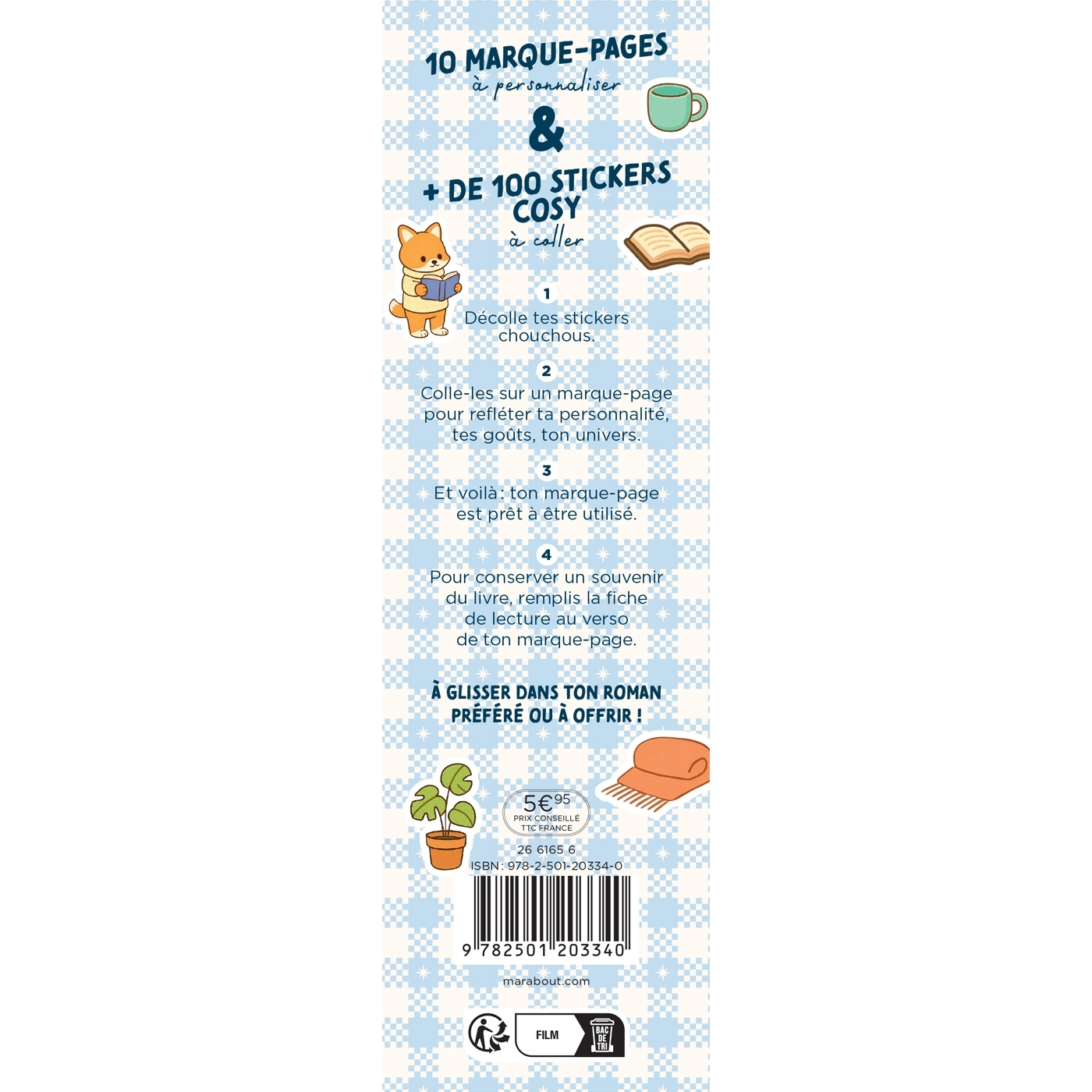Mes marque page stickers - Cosy -   - MARABOUT