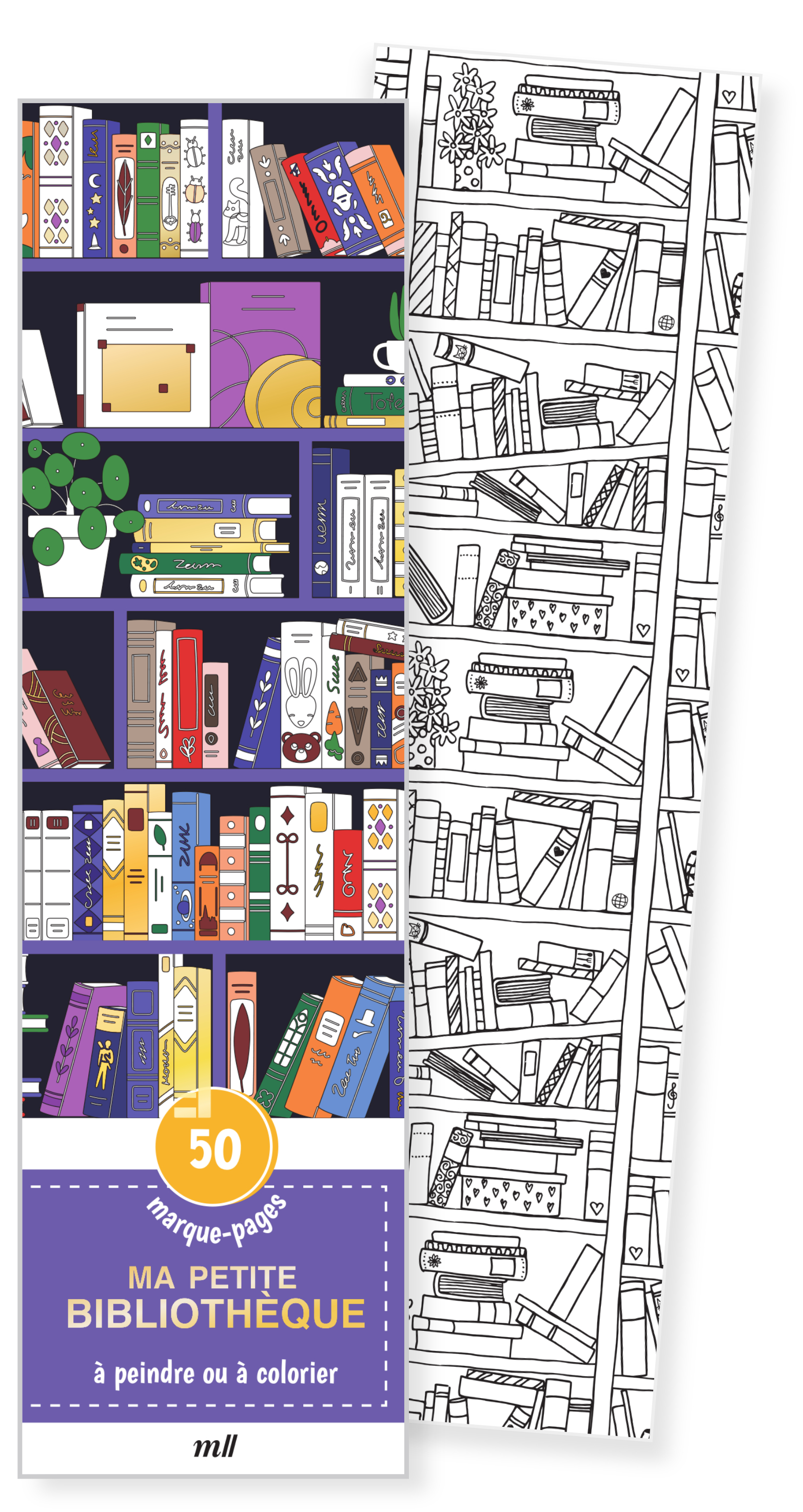 Marque-pages - Ma petite bibliothèque -  Collectif - MERCILESLIVRES
