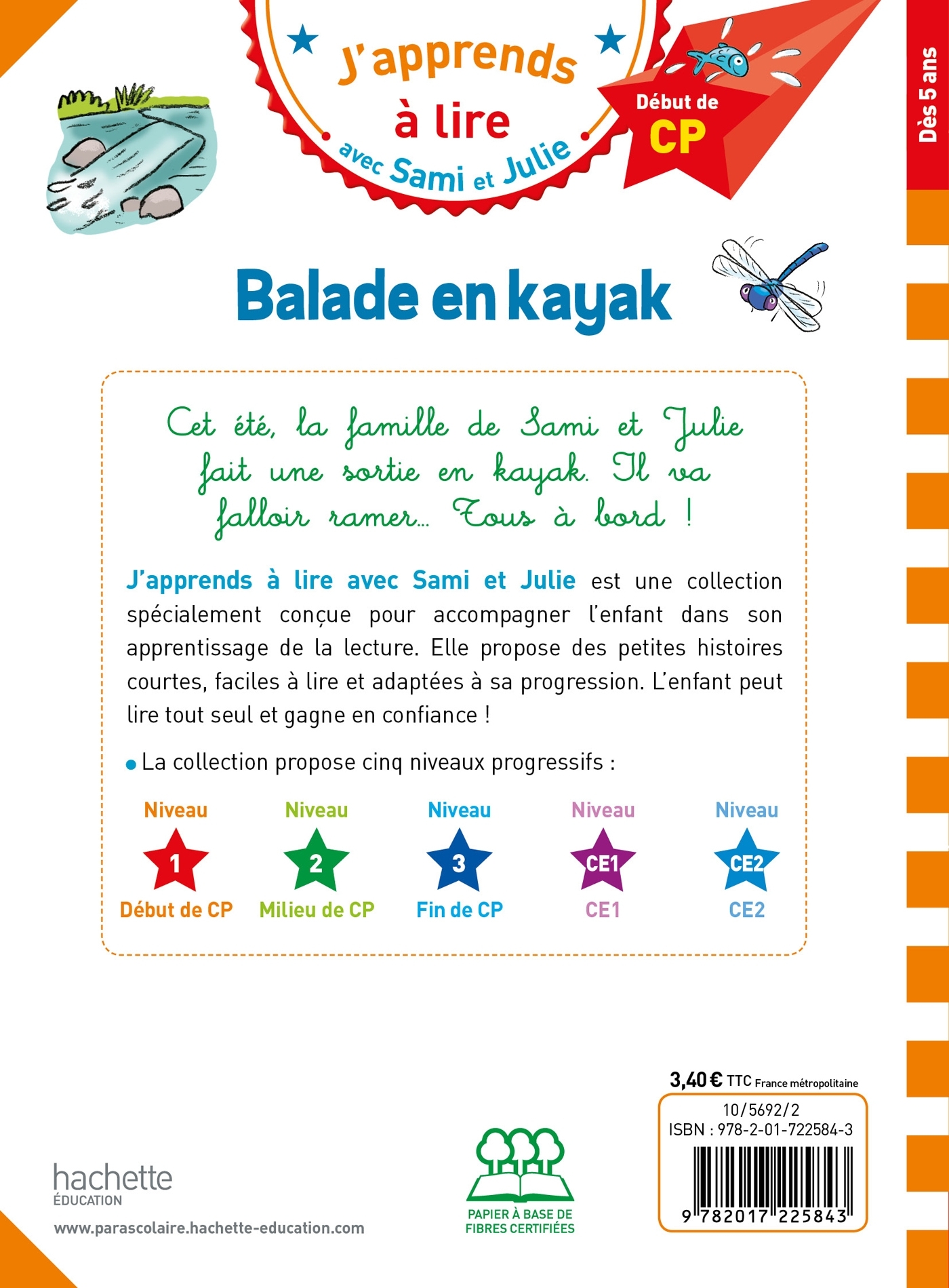 Sami et Julie CP Niveau 1 Balade en kayak - Sophie Zeegers - HACHETTE EDUC