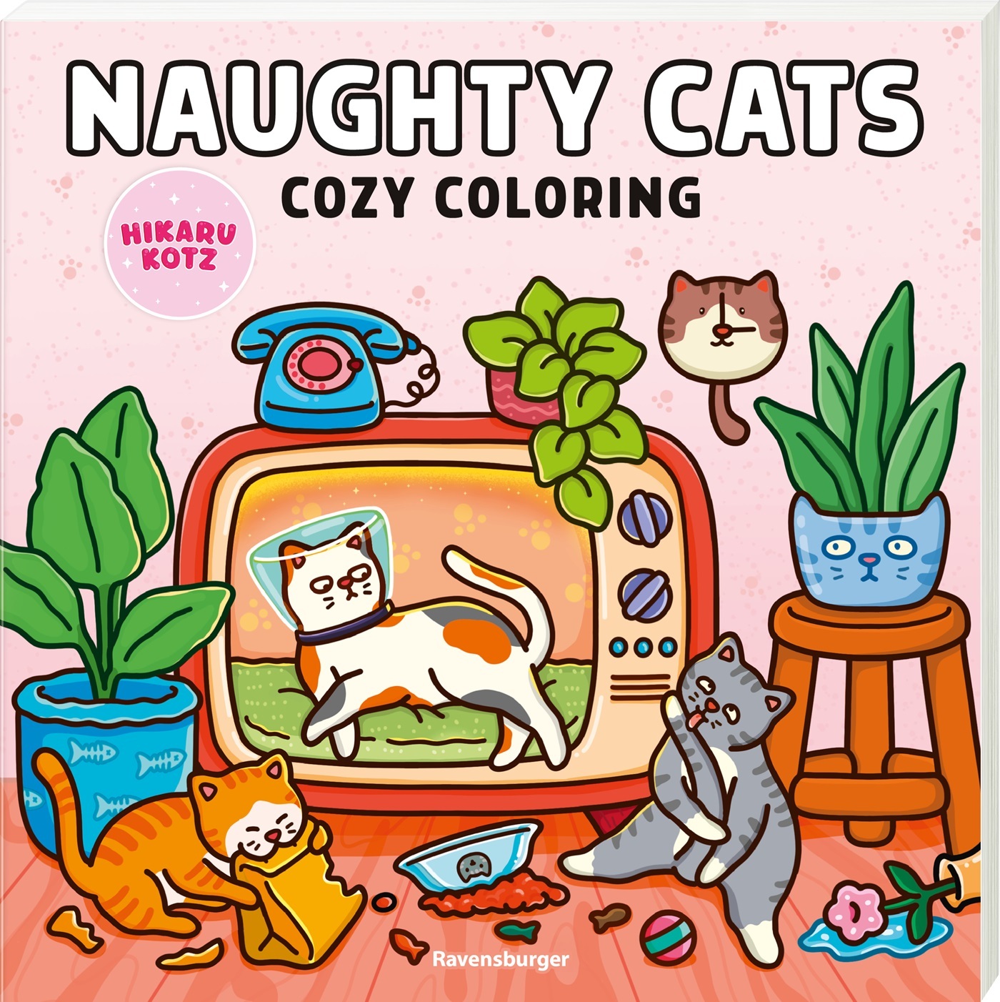 Naughty Cats - Cozy Coloring -  HIKARU KOTZ, Hikaru Kotz - RAVENSBURGER