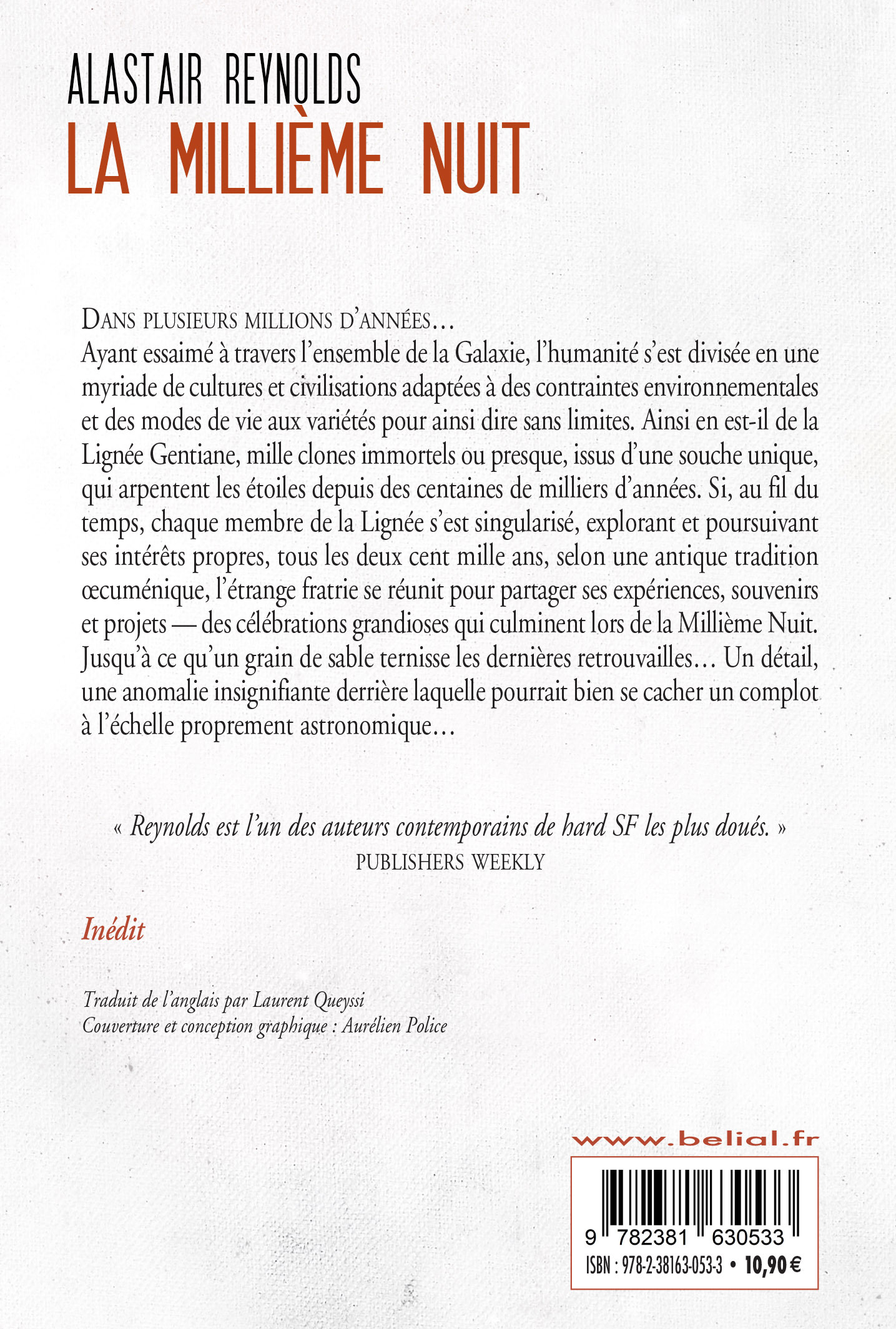La millième nuit - Alastair Reynolds - BELIAL