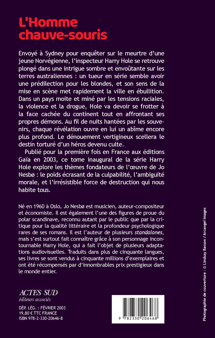 L'Homme chauve-souris - Jo Nesbø - GAIA