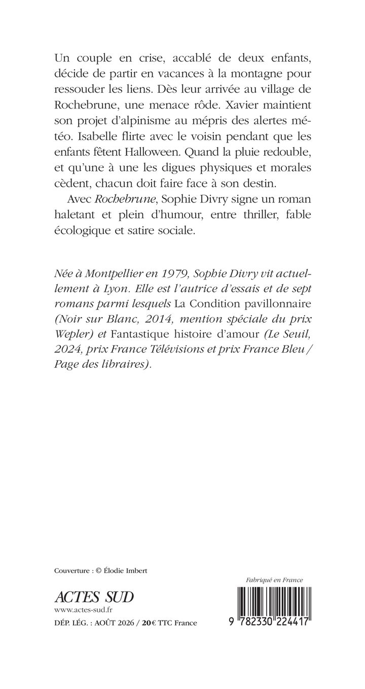 Rochebrune -  DIVRY SOPHIE, Sophie Divry - ACTES SUD