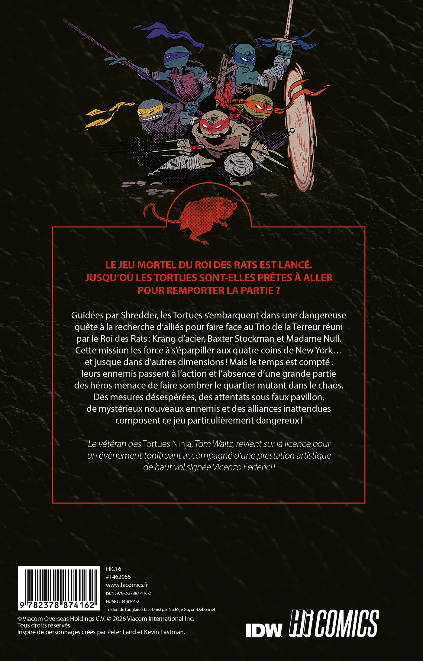 Les Tortues Ninja - TMNT : Armageddon Game - Tom Waltz - HICOMICS