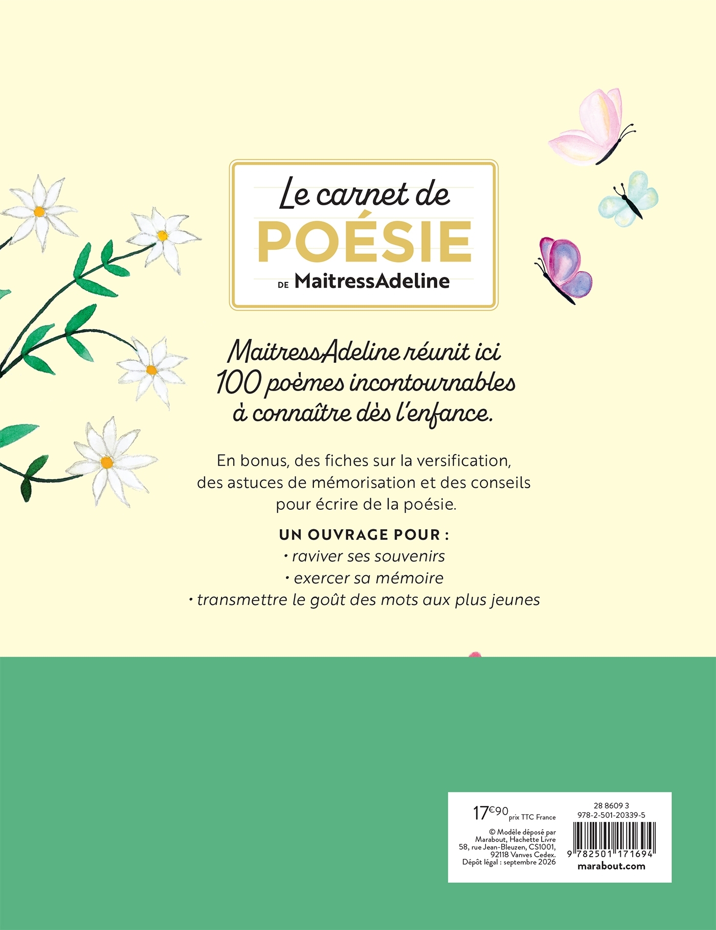 Le carnet de poésie de MaitressAdeline - Adeline Dupuy,  MaitressAdeline - MARABOUT