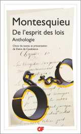 De l'esprit des lois  -  anthologie