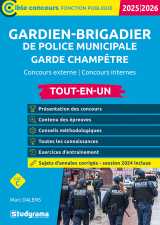 Gardien-brigadier de police municipale – garde champêtre (catégorie c – concours 2025-2026)