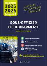 Concours sous-officier de gendarmerie externe et interne - tout-en-un 2025/2026