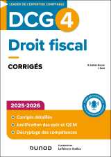 Dcg 4 - droit fiscal - corrigés 2025-2026