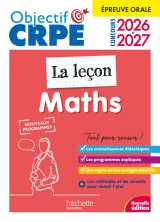 Objectif crpe 2026-2027 - maths - la leçon -  épreuve orale d'admission
