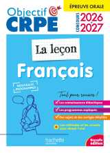 Objectif crpe 2026-2027 - français - la leçon - épreuve orale d'admission