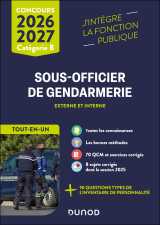 Concours sous-officier de gendarmerie externe et interne - tout-en-un 2026/2027