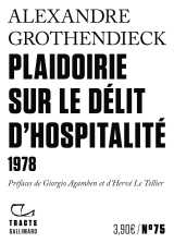 Plaidoirie sur le délit d'hospitalité