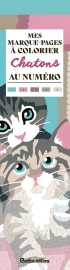 Mes marque-pages à colorier au numéro : chatons