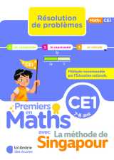 Premiers en maths - méthode de singapour -  résolution de problèmes ce1 (2026)