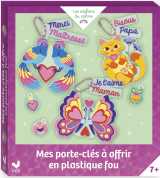 Mes porte-clés à offrir en plastique fou - mini boîte avec accessoires