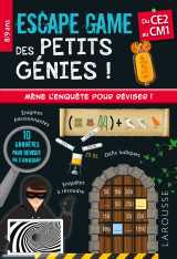 Escape game des petits génies - ce2-cm1 - cahier de vacances