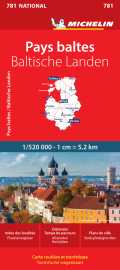 Carte nationale pays baltes / baltische landen