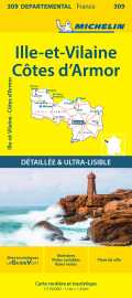 Carte départementale côtes d'armor, ille-et-vilaine