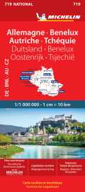 Carte nationale allemagne, benelux, autriche, tchéquie / duitsland, benelux, oostenrijk, tsjechië