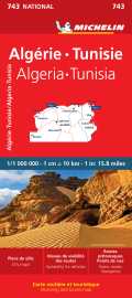 Carte nationale algérie, tunisie / algeria, tunisia