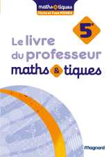Maths et tiques 5e (2026) - livre du professeur
