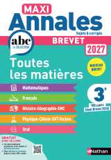 Maxi annales brevet 2027 - corrigé