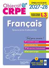 Objectif crpe 2027-2028 - français - épreuve écrite d'admissibilité - l3