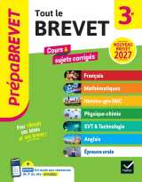 Prépabrevet - tout le brevet 2027 - 3e (toutes les matières)
