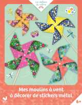 Mes moulins à vent à décorer de stickers métal - pochette avec accessoires