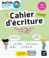 Cahier d'écriture maître lucas - cp