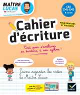 Cahier d'écriture maître lucas - ce2-cm1-cm2